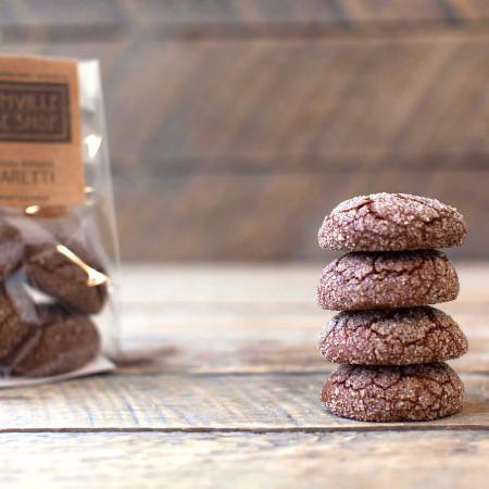 Almond Chocolate Amaretti Cookies- Gluten-free - Krumville Bake Shop